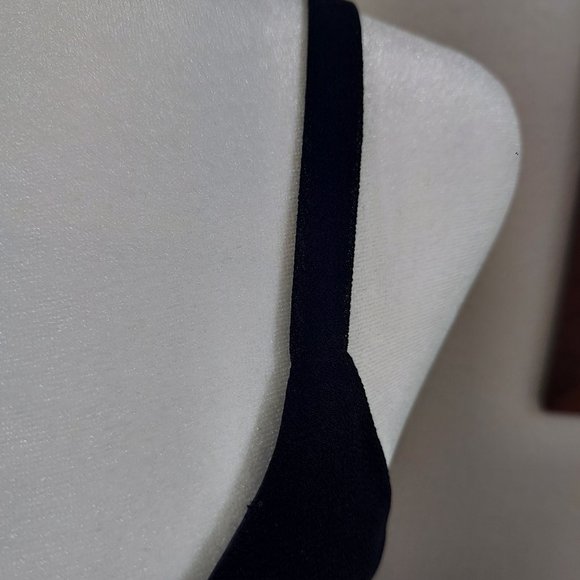 AFTER DARK Little Black Dress Sleeveless Skinny Strap SZ 16 - Picture 9 of 15